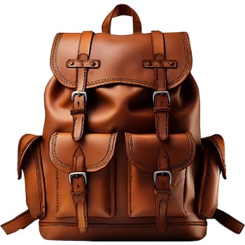 Sticker Backpack Brown 3