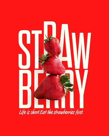 Photoshop Strawberry Funny Quotes Instagram Post