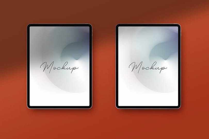 Photoshop Two Branding Rust Color iPad Mockup