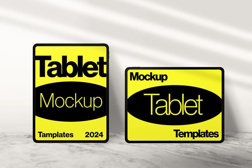 Photoshop Two Of Tablet Mockup Template