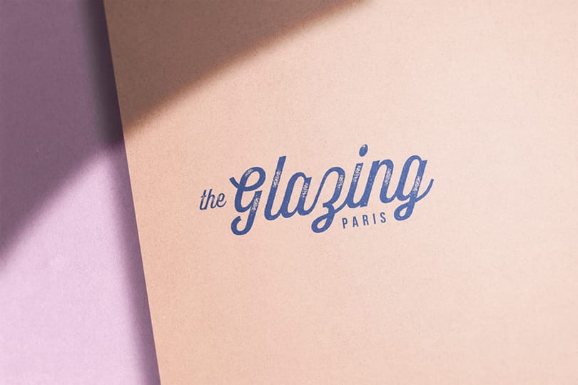 Photoshop Violet Branding Logo Mockup