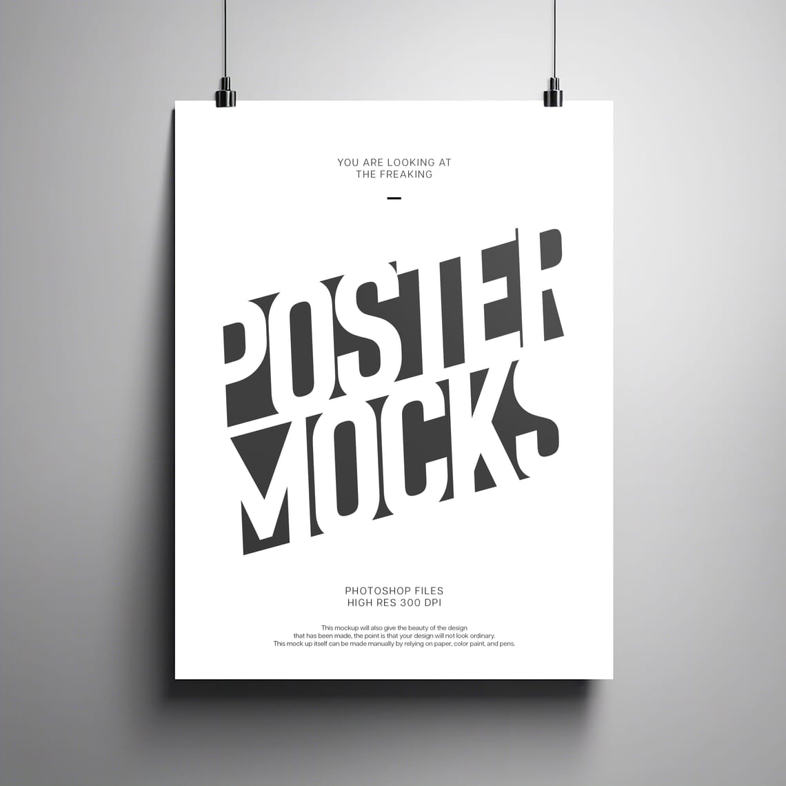 Hanging Poster Mockup