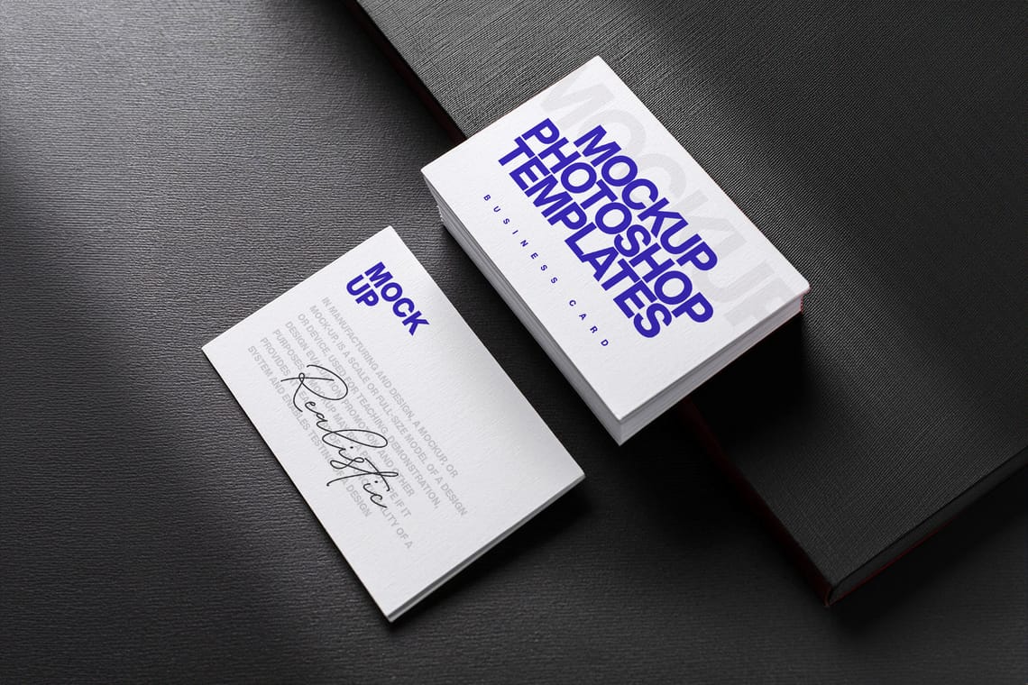 Photoshop Realistic Business Card Mockup