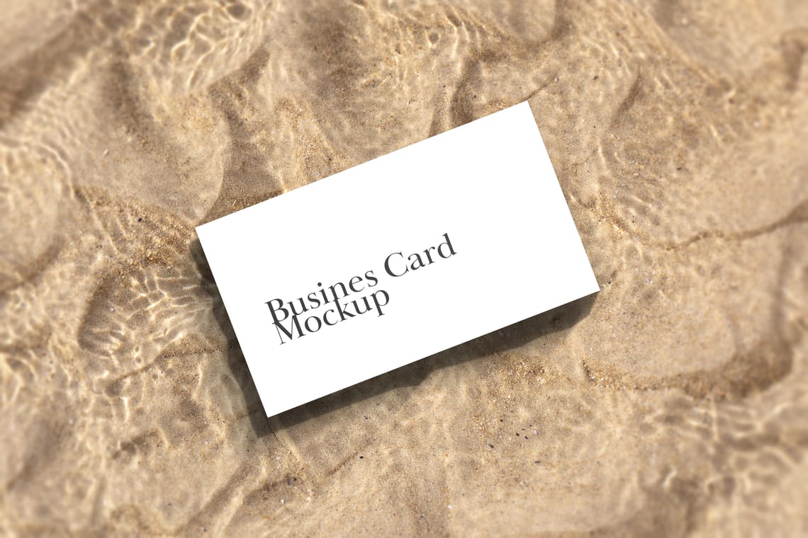 Realistic Business Card Mockup