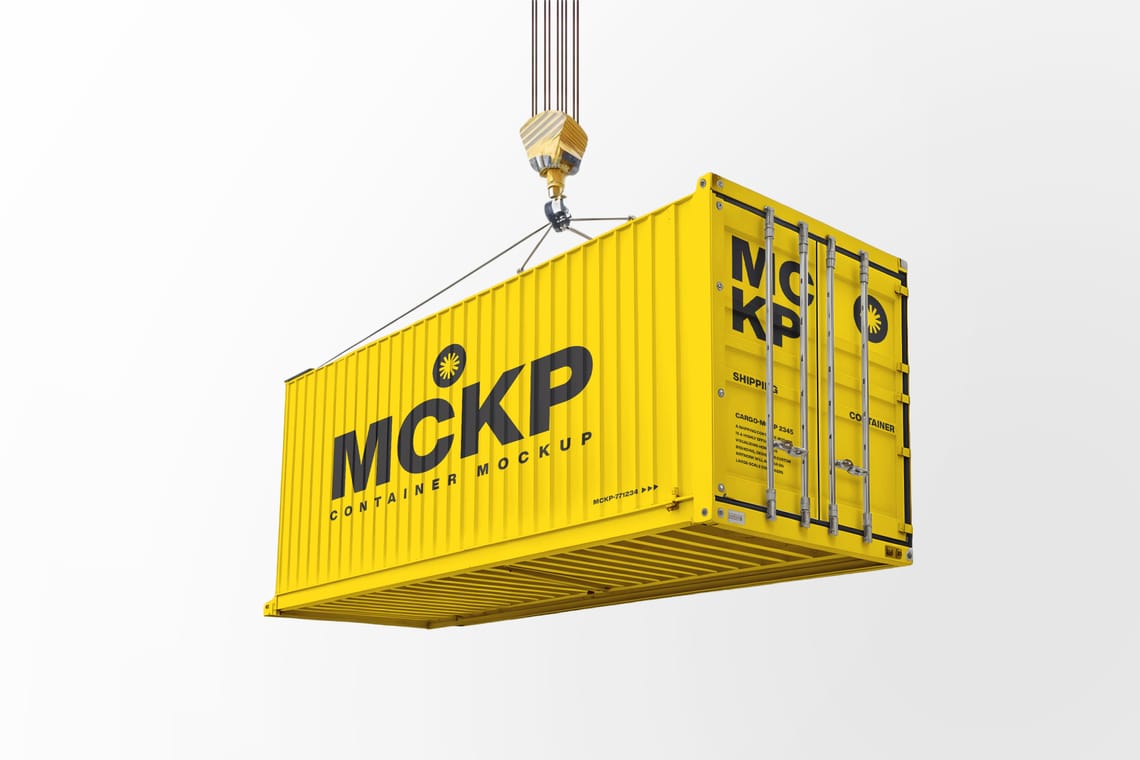 Photoshop Shipping Container Mockup