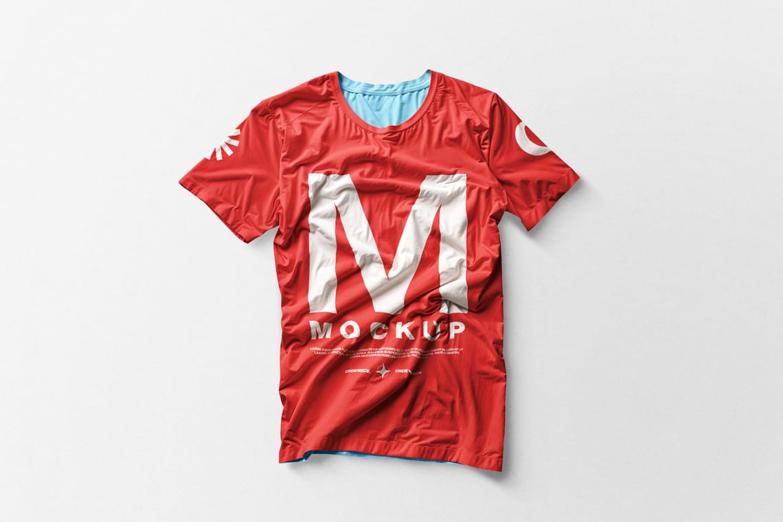 Photoshop Wrinkle Texture T-Shirt Mockup