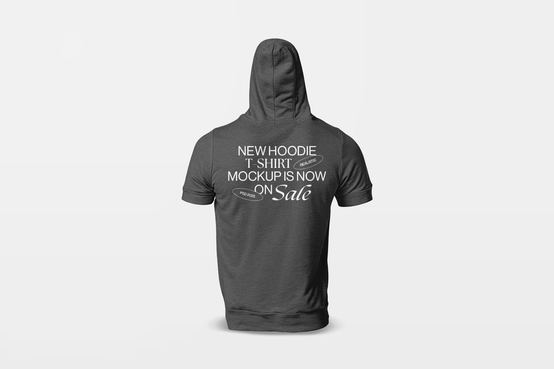 Photoshop Back Hoodie T-Shirt Mockup