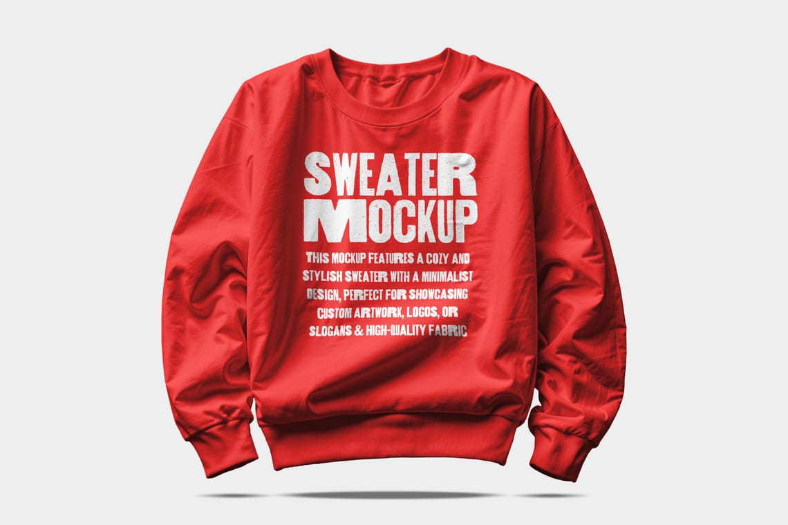 Photoshop Crew Neck Sweater Mockup