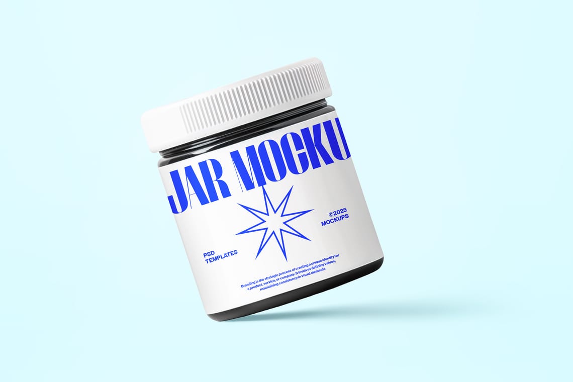 Photoshop Floating Jar Mockup