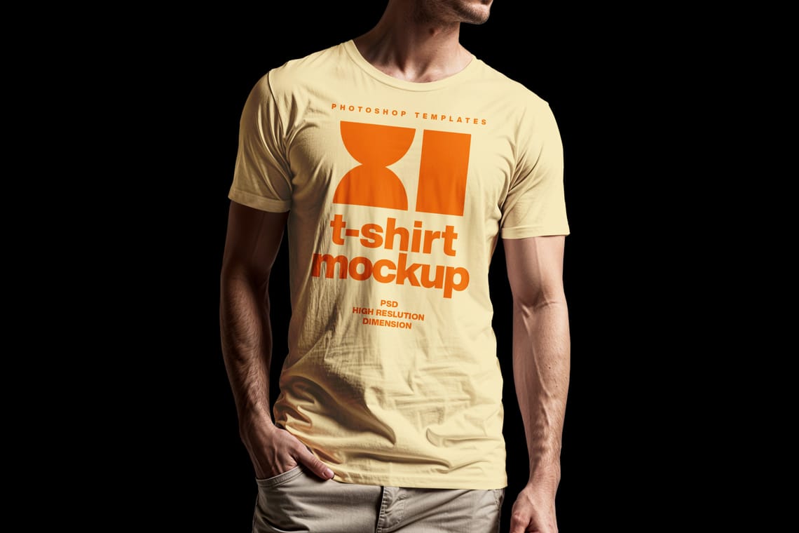 Men T-Shirt Mockup