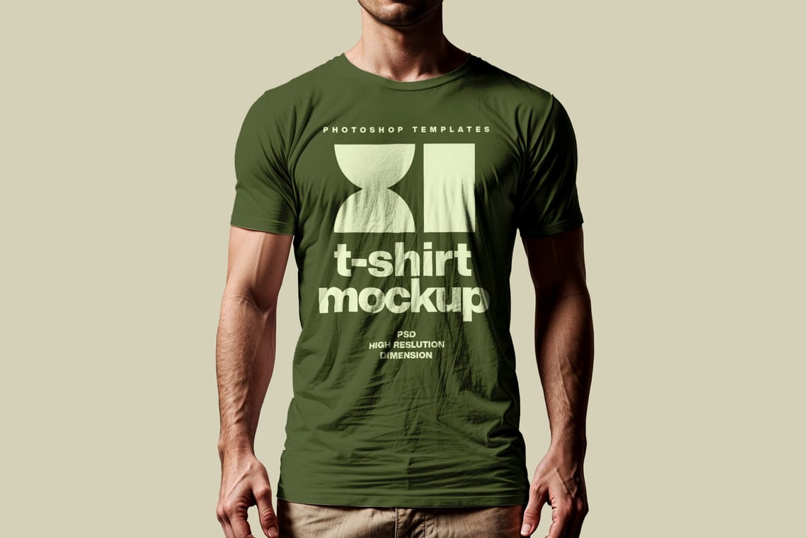 Photoshop Men T-Shirt Mockup