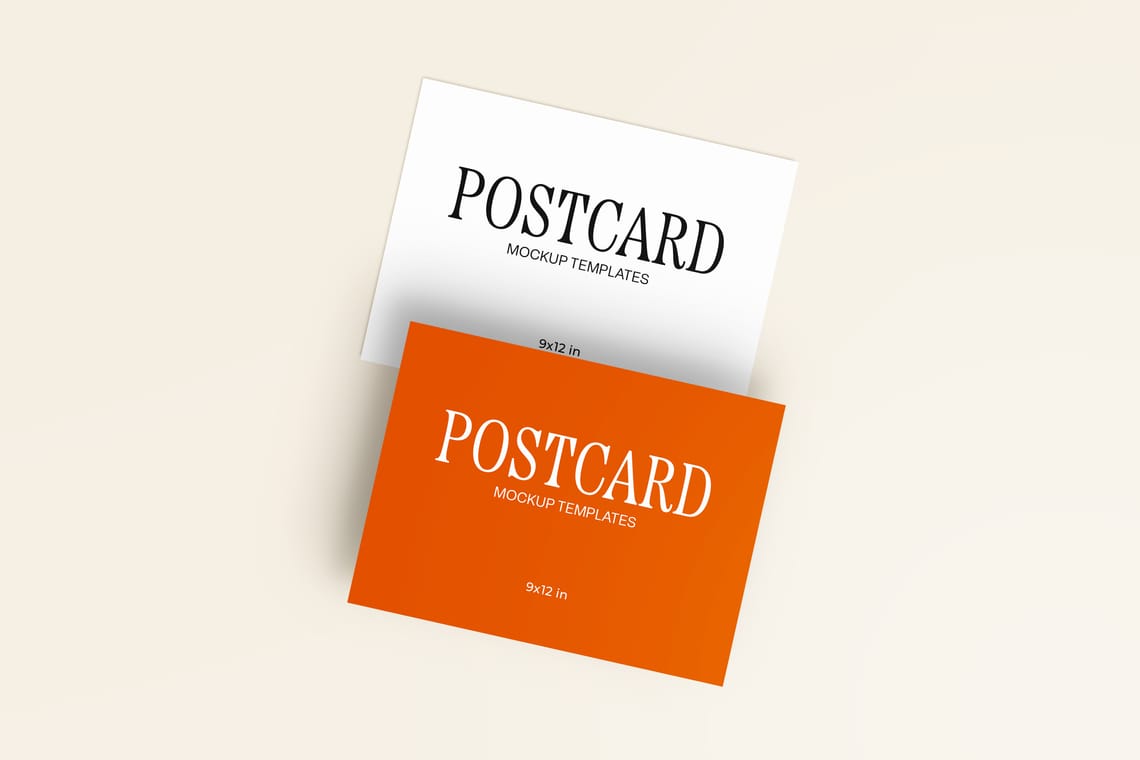 Photoshop Post Card Mockup