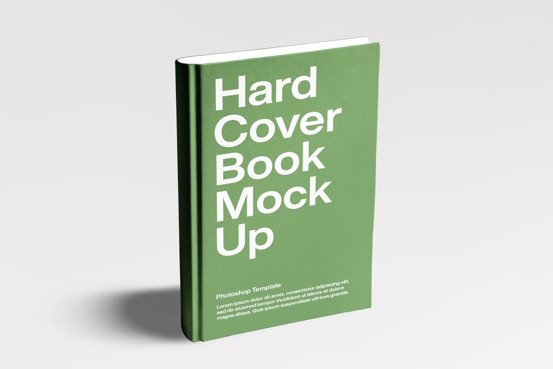 Photoshop Top View Hard Cover Book Mockup