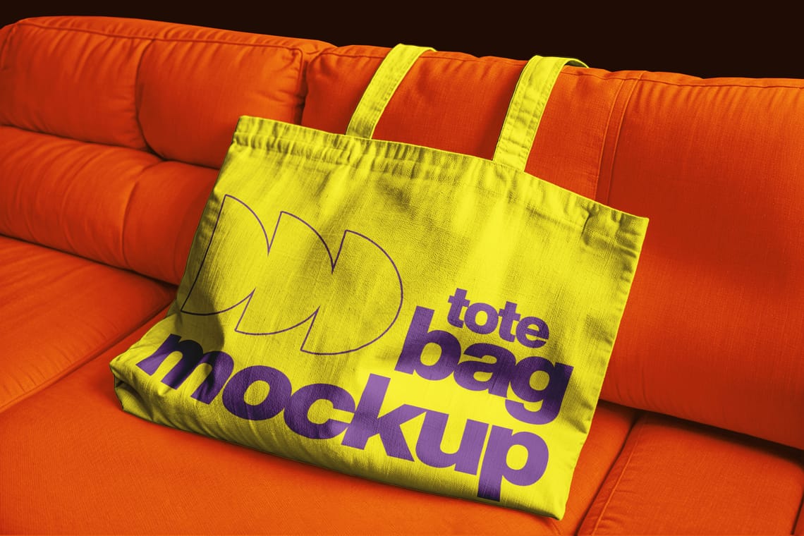 Totebag on Sofa