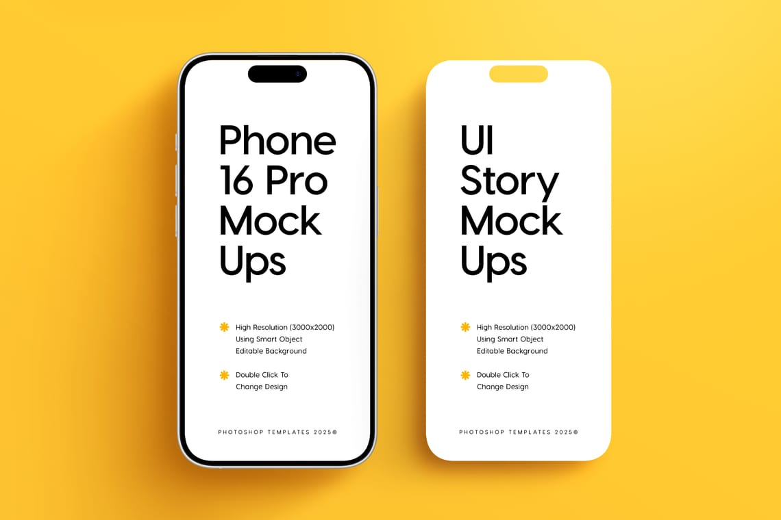 Photoshop iPhone and UI Story Mockup