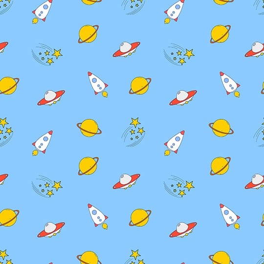 Space Seamless Pattern