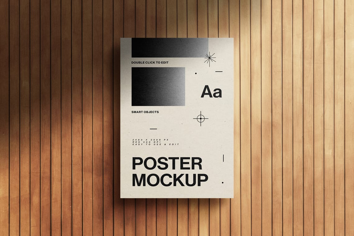 Photoshop A4 Poster Mockup