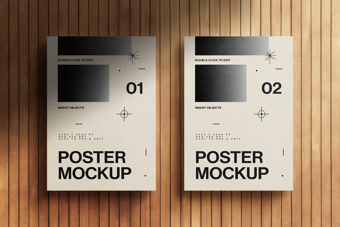 Photoshop A4 Poster Mockup