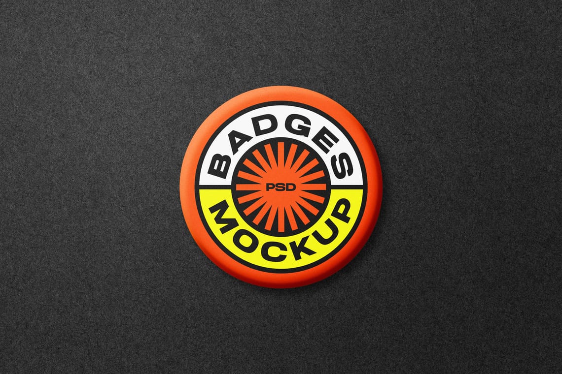 Photoshop Badge Mockup