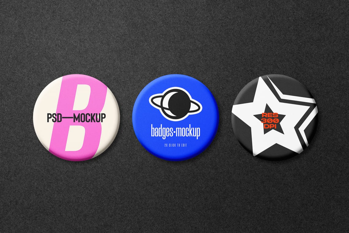 Photoshop Badge Mockup