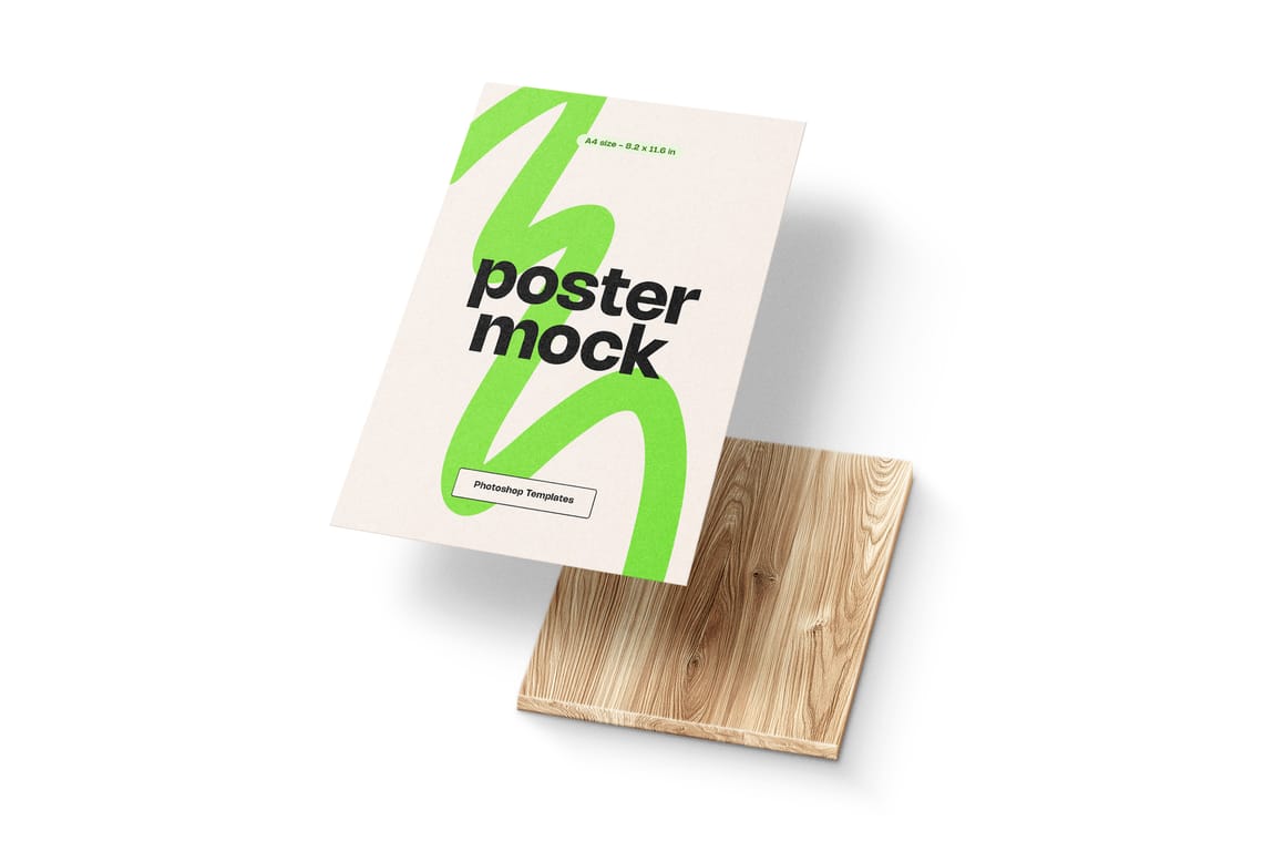 Photoshop Branding A4 Poster Mockup