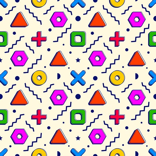 Colorful Geometric Seamless Pattern