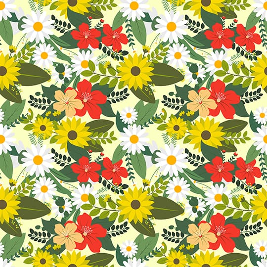 Floral Harmony Seamless Pattern