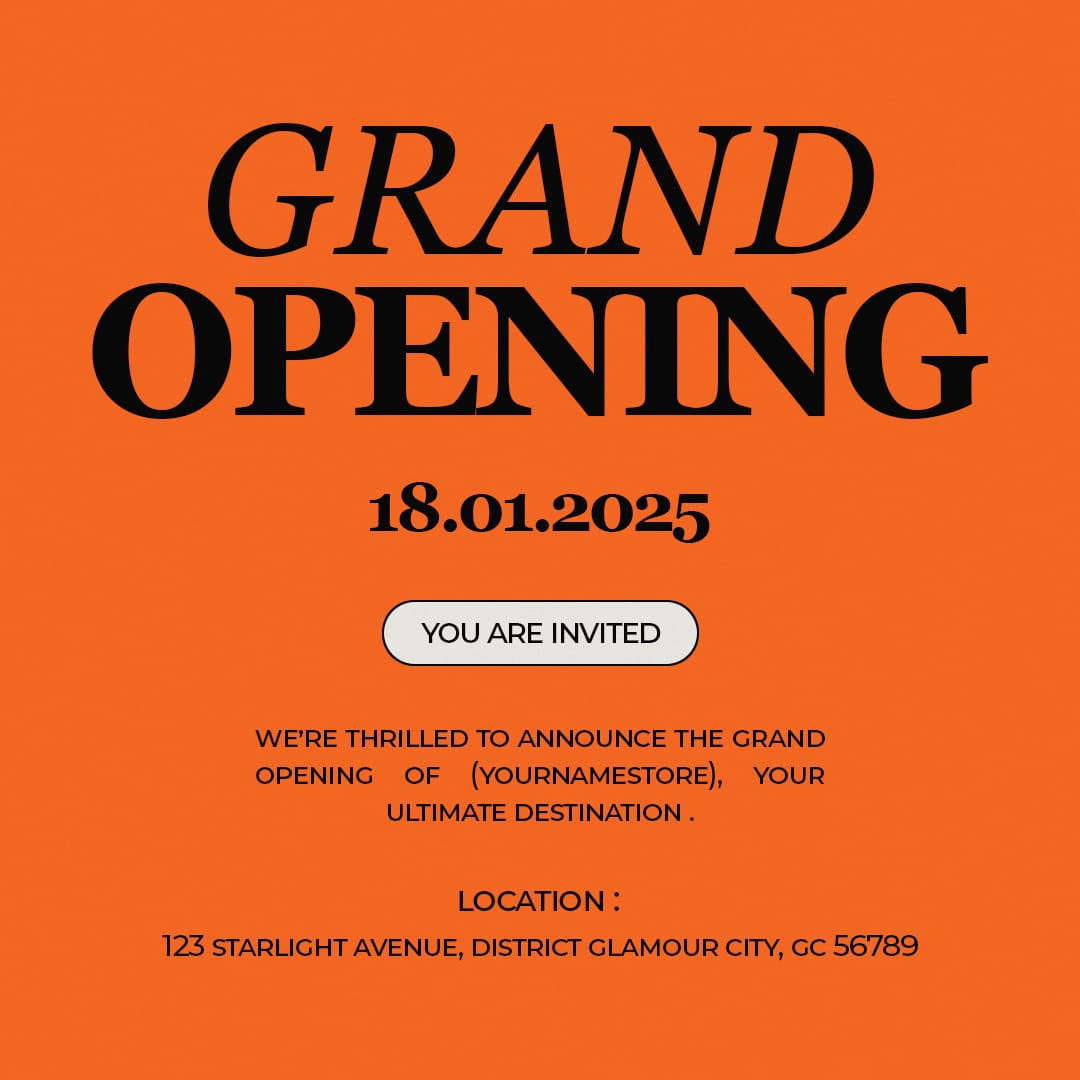 Grand Opening Serene Luxe Instagram Post