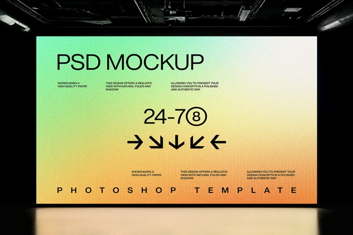 Photoshop Large Led Screen Mockup