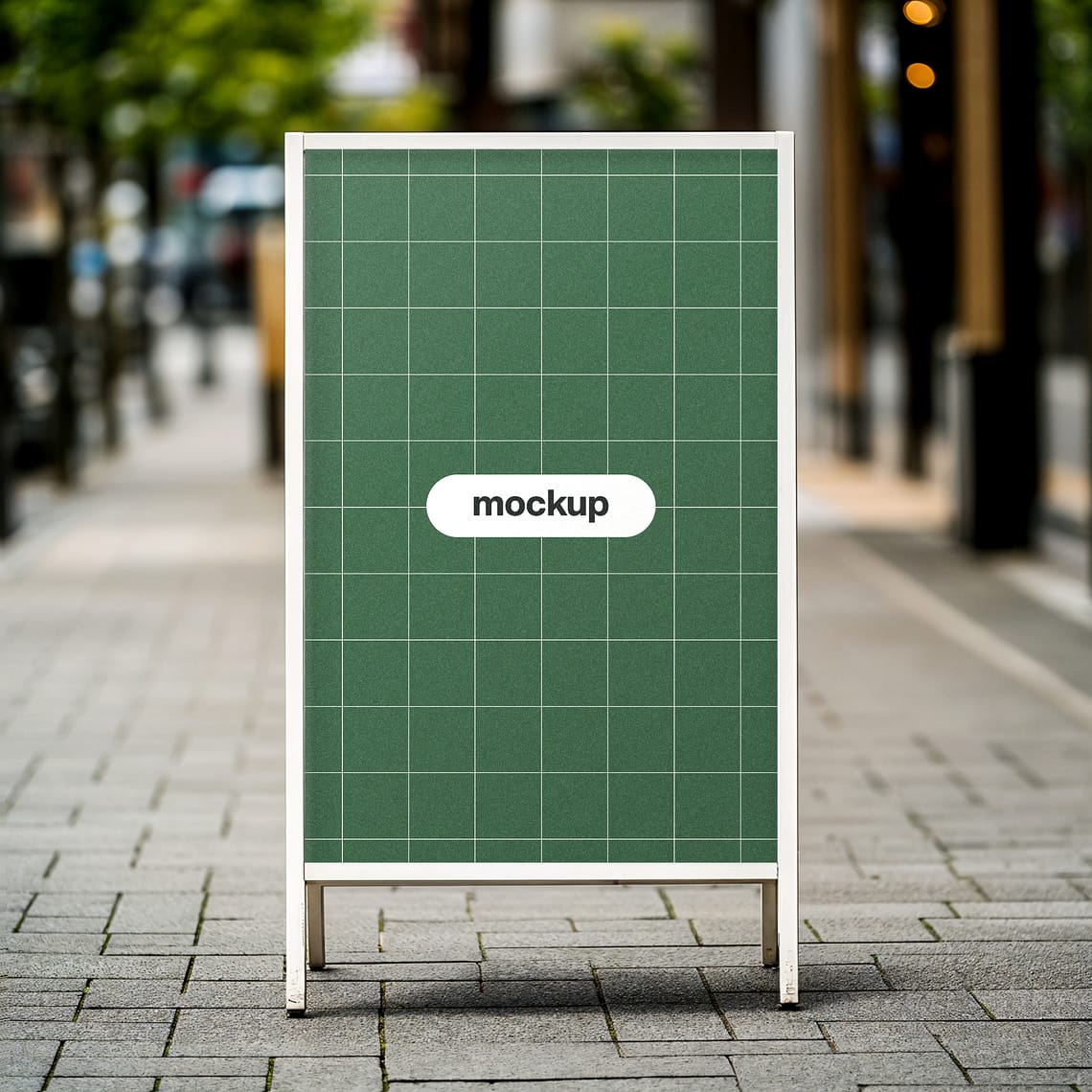 Photoshop Sign Stand Mockup