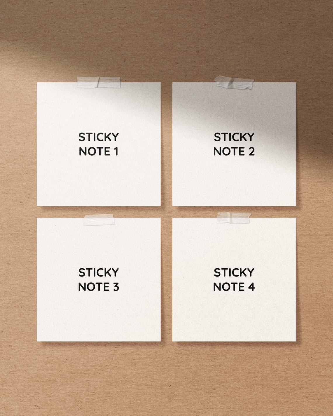 Photoshop Sticky Note Mockup