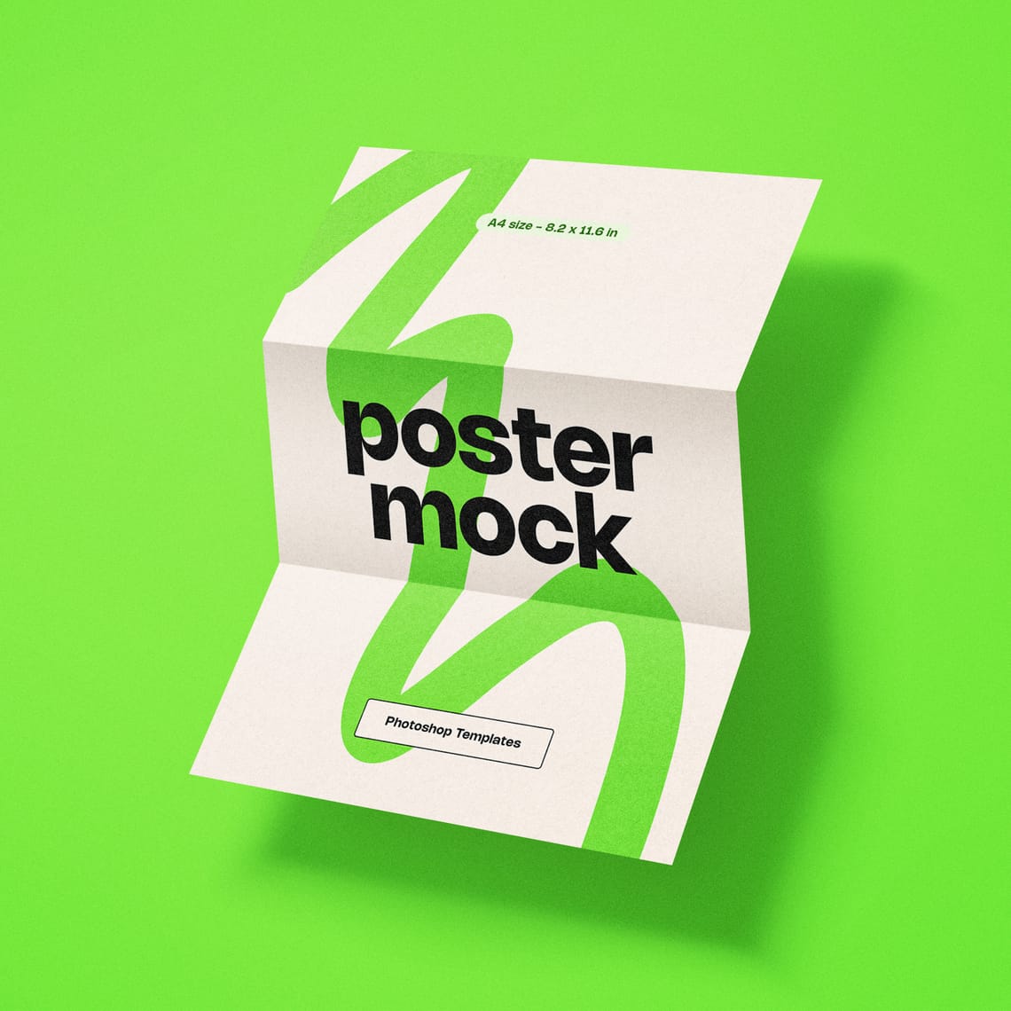 Photoshop Trifold Poster Mockup