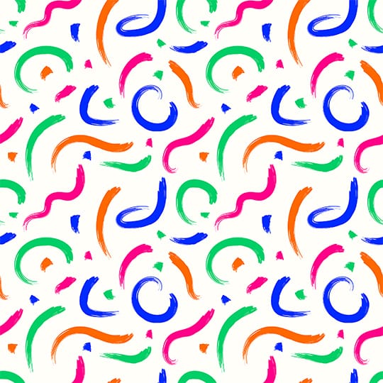 Vibrant Brushstroke Seamless Pattern