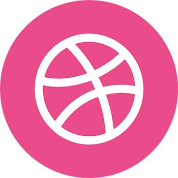 Dribbble Circle Logo