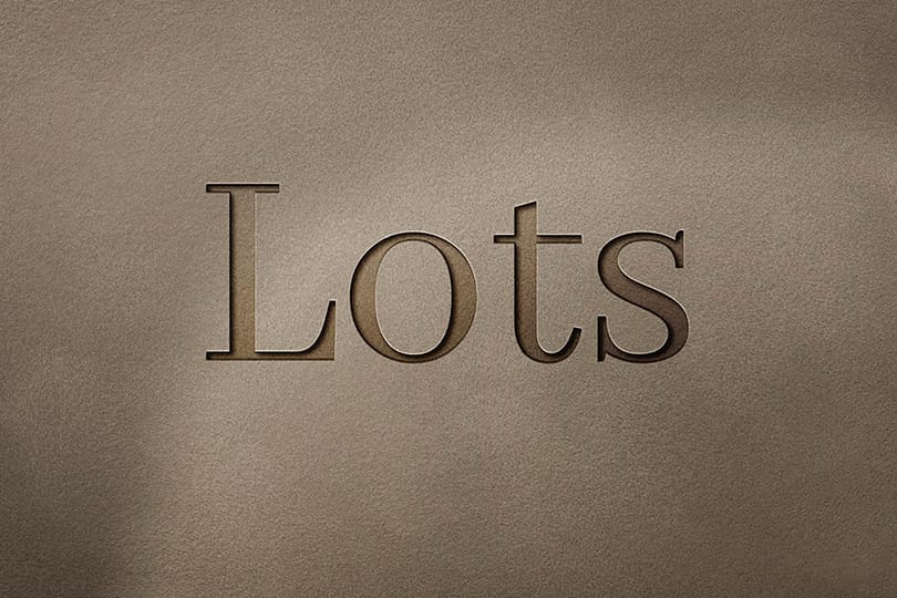 Branding Lots Paper Logo Mockup