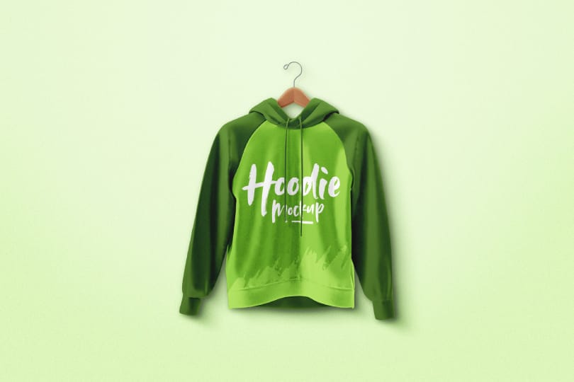 Hoodie Mockup Green