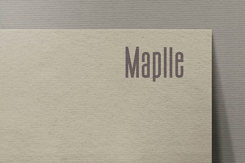 Maplle Logo Paper Mockup