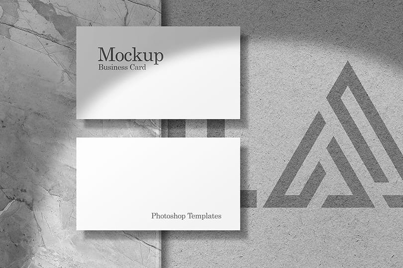 Minimal Brand Logo Business Card Mockup