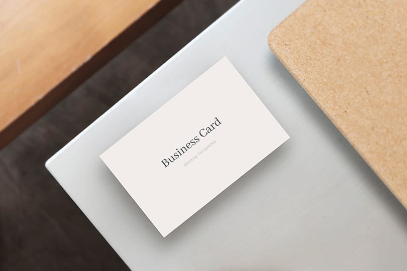 Minimal Realistic Business Card Mockup