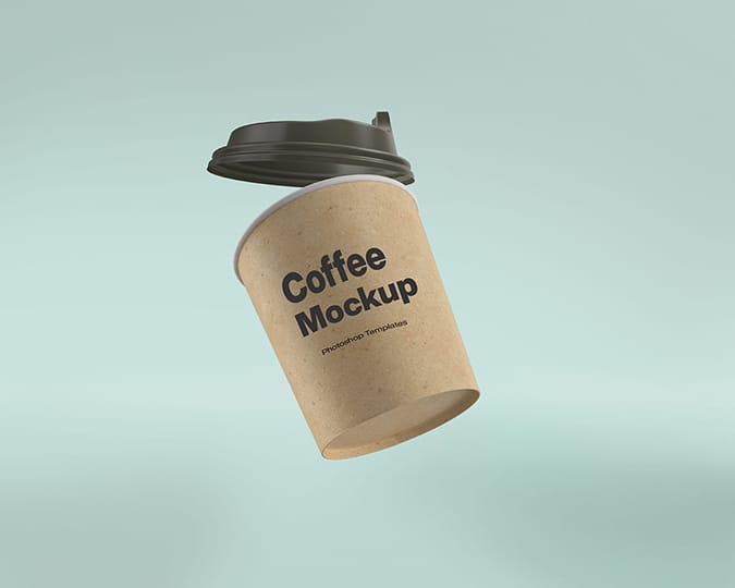 Photoshop Open Lid Coffee Cup Mockup