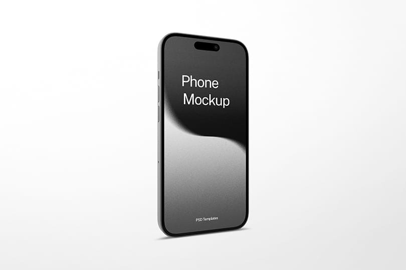 Photoshop Phone Mockup Left Angle