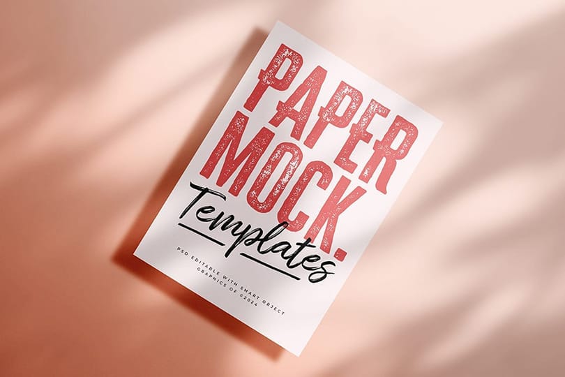 Pink Branding Paper Mockup