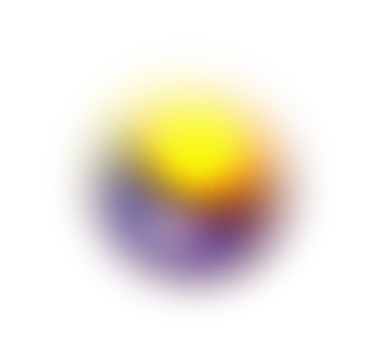 Sticker Yellow and Purble Round Gradient