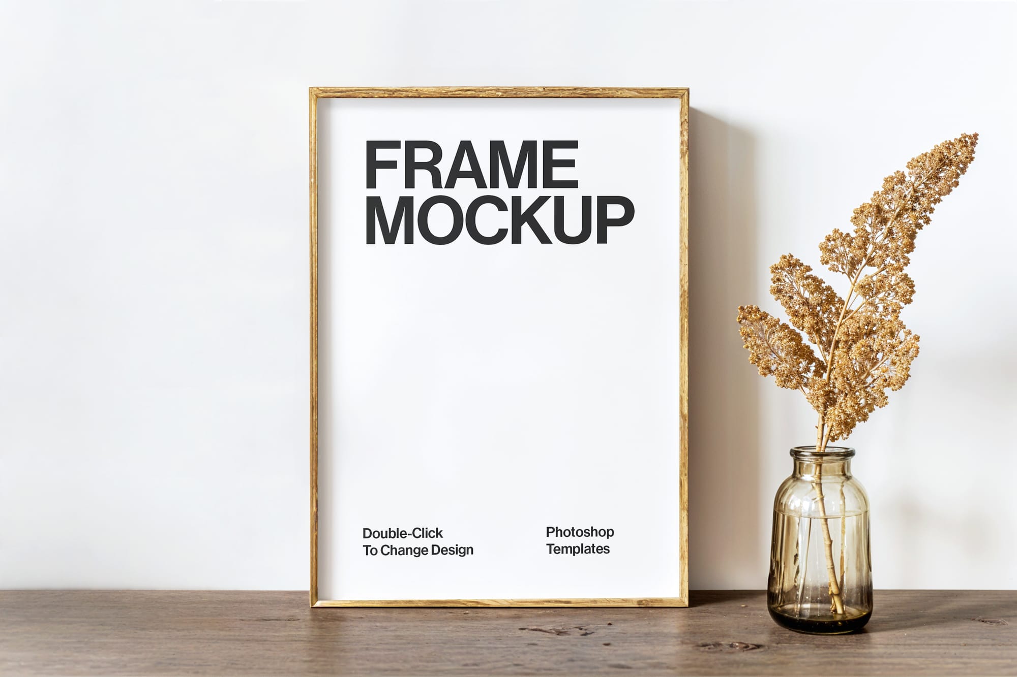 Frame Mockup with Vase