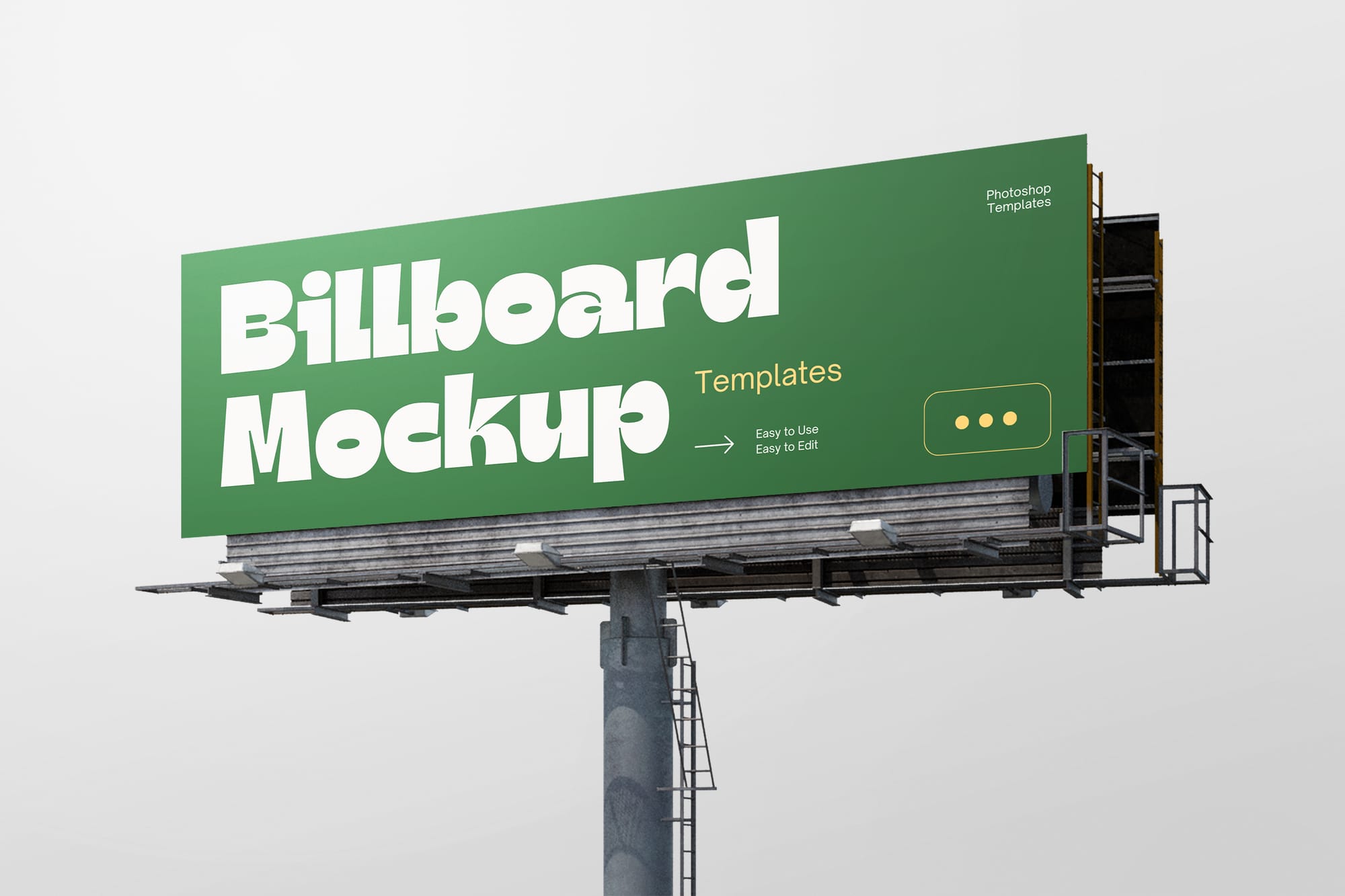 Left View of Billboard Mockup