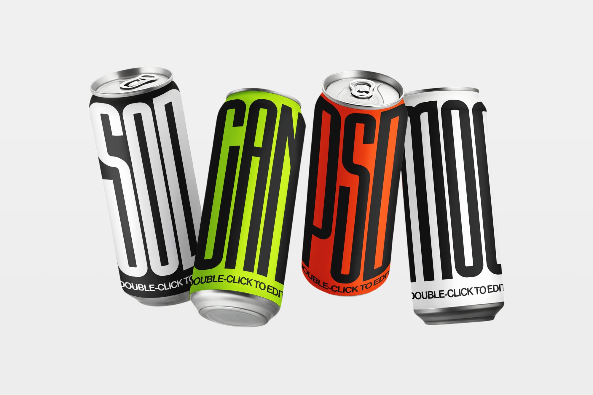 Metal Soda Can Mockup