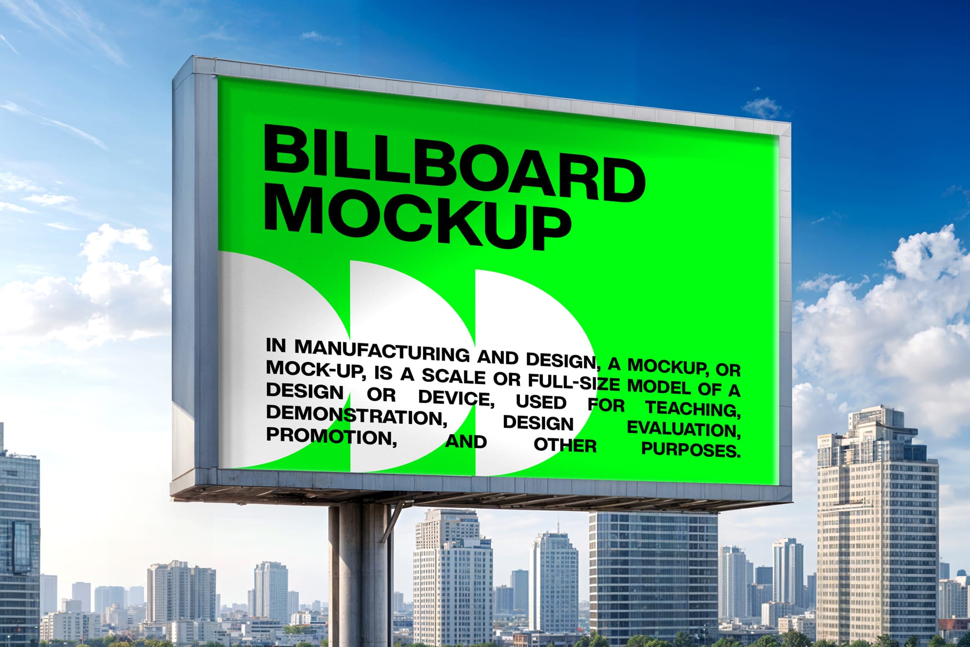 Billboard Mockup on City