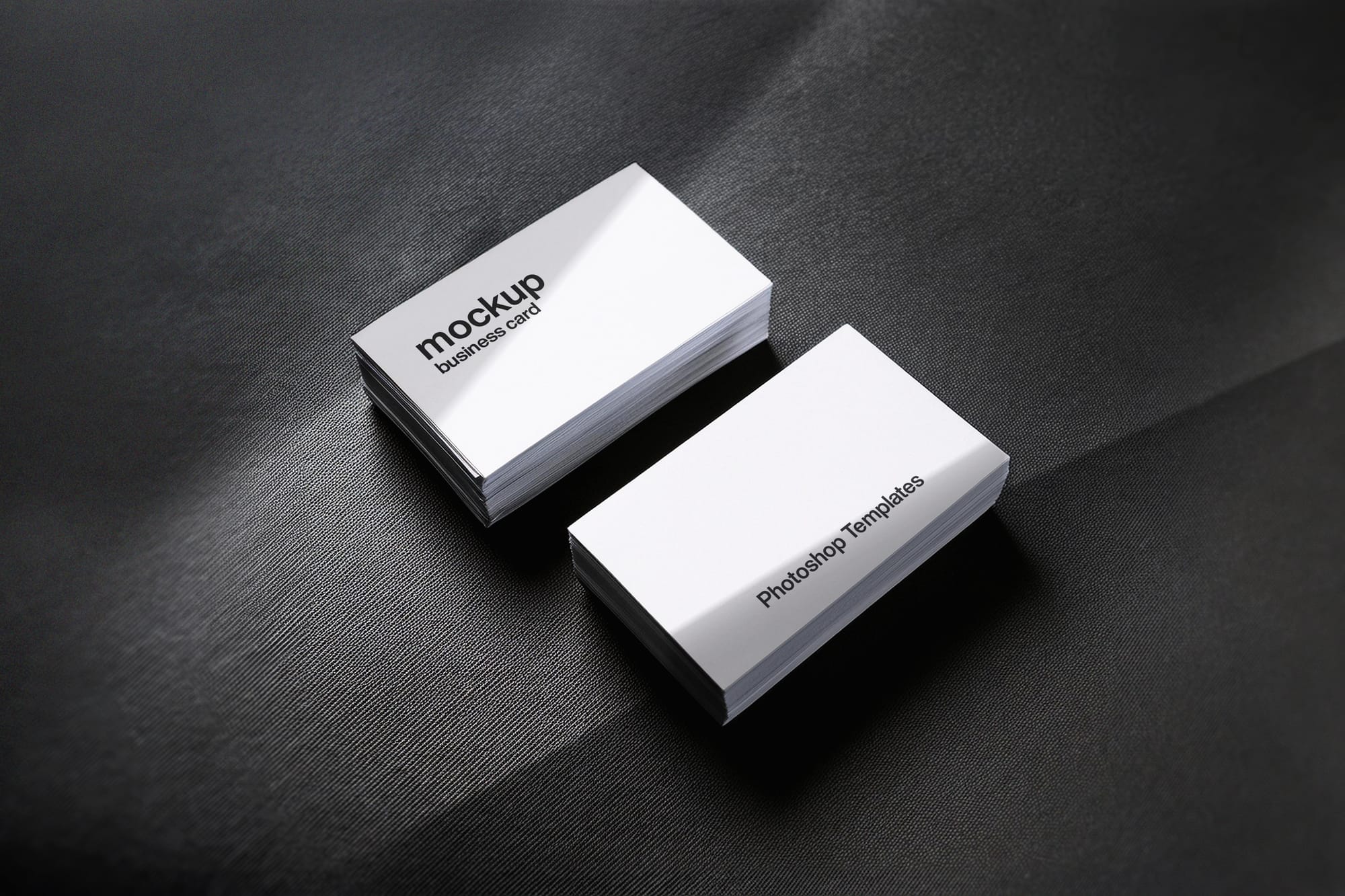 Photoshop Dark Business Card Mockup