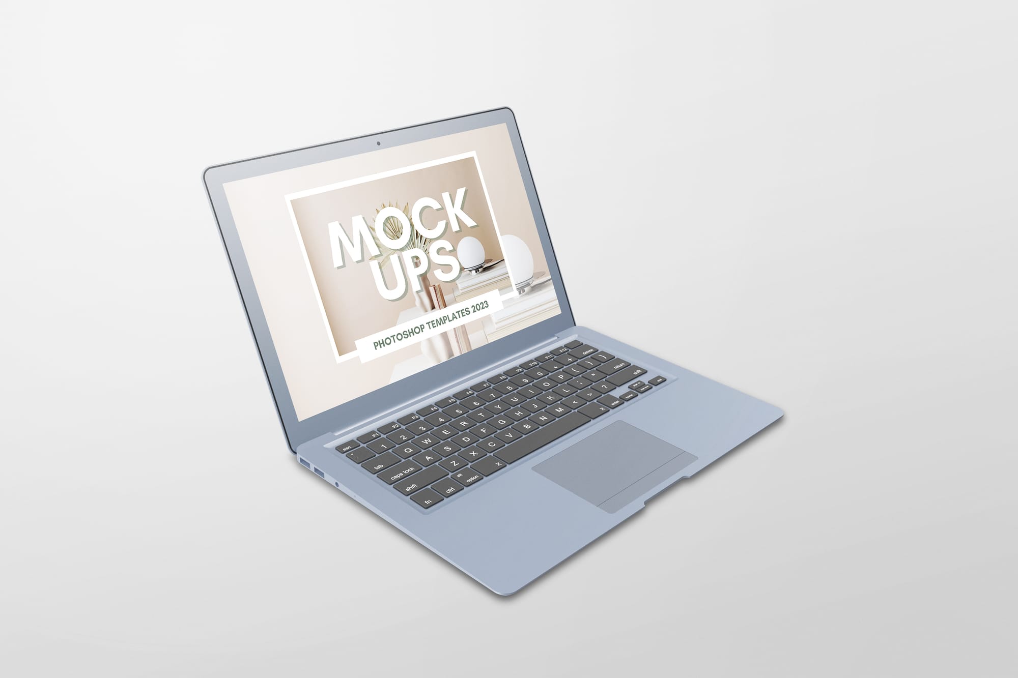 Photoshop Right View of Laptop Mockup