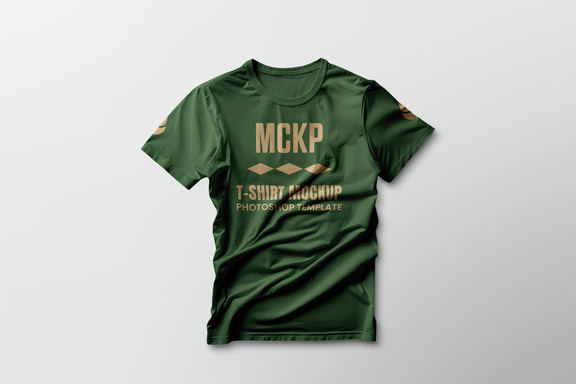 T-shirt Mockup With Solid Color Background